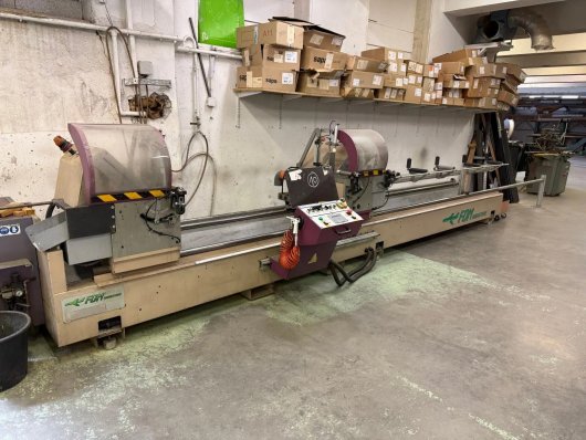 Scie double tête Fom type Bz Alva 500 A modèle Xz 10 5000mm