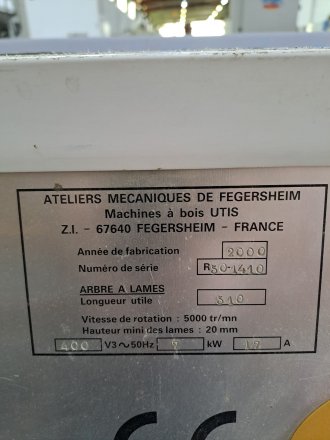 Photo Raboteuse UTIS R50